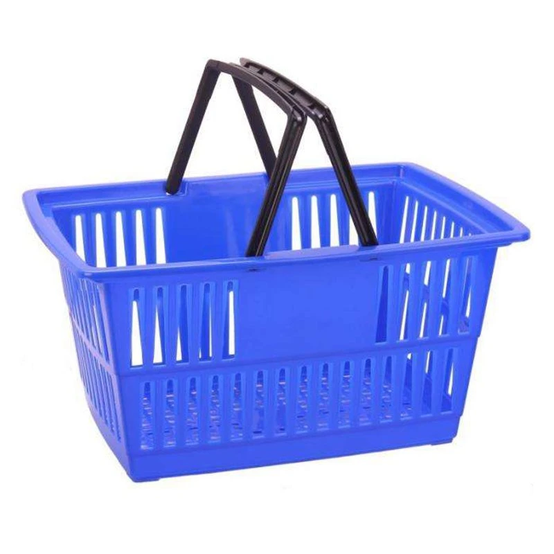 Wholesale Retail Store Display Shopping Basket Hand Held Grocery Store Supermarket Plastic Shopping Basket