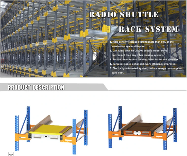 Hot Selling Products Cold Chain Automatic Pallet Runner for Radio Shuttle Racking