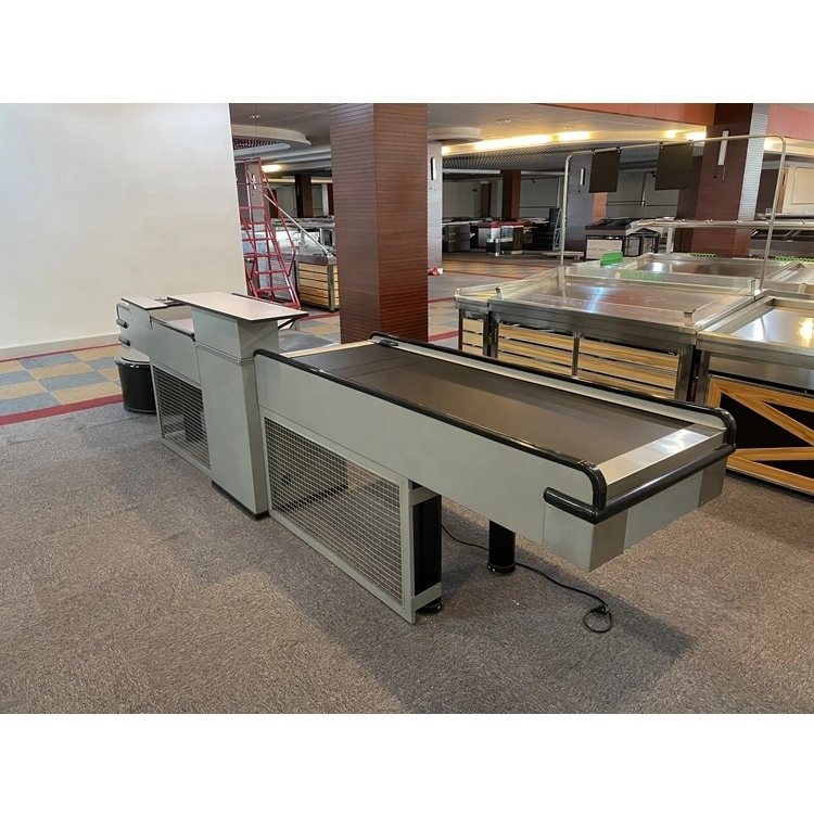 Hot Selling Restaurant Checkout Counter Boutique Store Conveyor Belt Checkout Counter